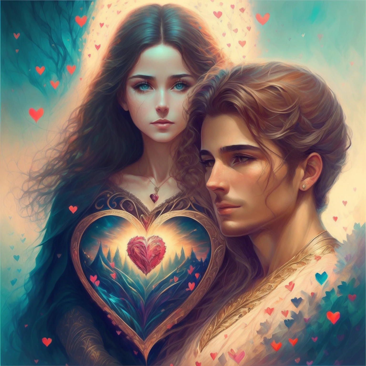 ((A woman has no power over her heart, No one should be judged for this, that he fell in love or fell out of love)), fantastic art, A fairytale work of art, inspiring art, Fantastic works of art