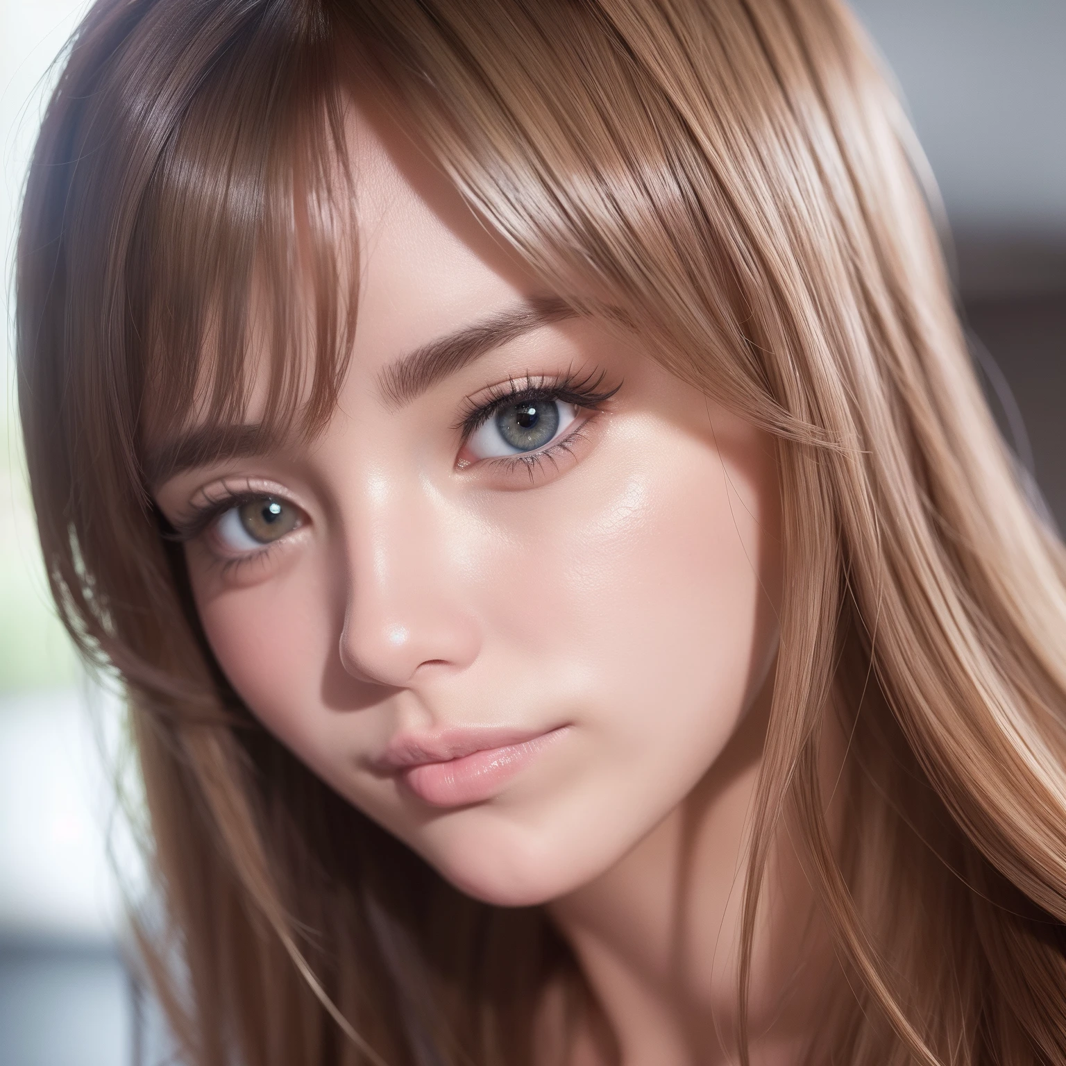 (realistic, photo-realistic:1.37),(8k, RAW photo, best quality, masterpiece:1.2), cute, ultra-detailed,heart-shaped pupils,physically-based rendering, ultra high res, kodakvision color, shot on Arricam LT Camera, bokeh, sharp focus,
looking at viewer,in a Restaurant,photorealistic,realistic, solo, photorealistic, best quality,extremely detailed face,extremely detailed eyes and face, beautiful detailed eyes,absurdres, incredibly absurdres,haunting smile,Messy hair, floating hair, ,
