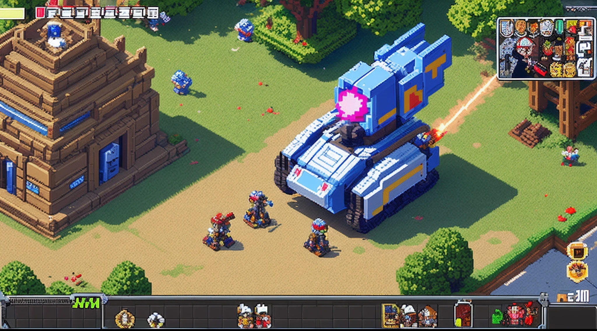pixel game,character design,super mecha,All kinds of artillery, Pixel art #pixelart