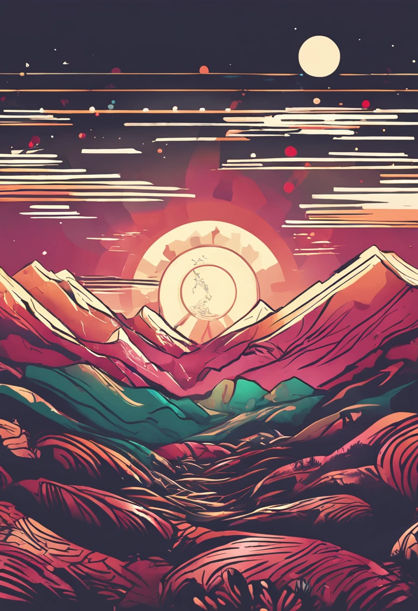 Illustration capturing the moment the sun rises at the top of the mountain」:
grounds: Mountains symbolize elation and goal achievement、The moment the sun rises brings new energy and hope。By meditating on the top of a mountain or watching the sun rise、Positive perspective and energy are enhanced。