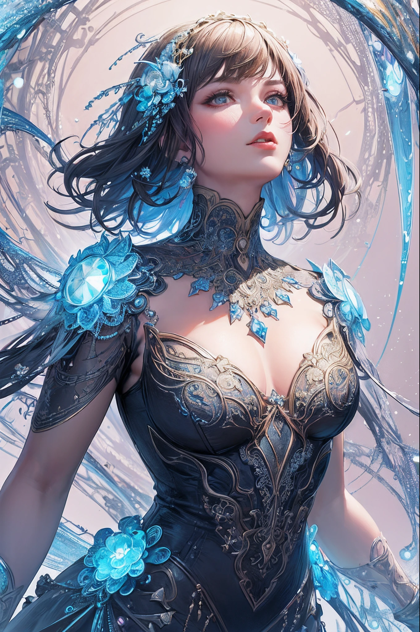 (masterpiece, top quality, best quality, official art, beautiful and aesthetic:1.2), (1girl), extreme detailed,(fractal art:1.3),colorful,highest detailed