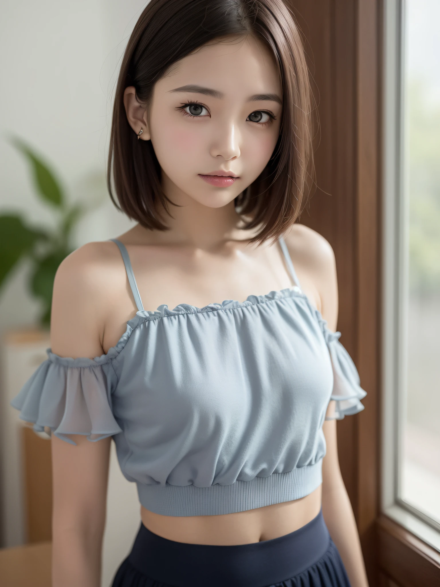 On the street yes,gorgeous korean young woman,beautiful Korean women,Beautiful Korean young woman,Korean girls,Beautiful Asian Girls,gorgeous chinese models,Korean woman,Cute and delicate face,ulzzangs,Beautiful girl model,Korean female fashion model,Beautiful asian woman,Young and cute Korean face,Short hair and glare,Best quality, 超高分辨率, (Photorealistic:1.4), Ultra detailed, Masterpiece, (8K, RAW photo, Best quality , :1.2),Delicate face,Delicate figure,high high quality,Real human skin ,Realistic Facial Expression ,systemic,systemic,Wear a bikini