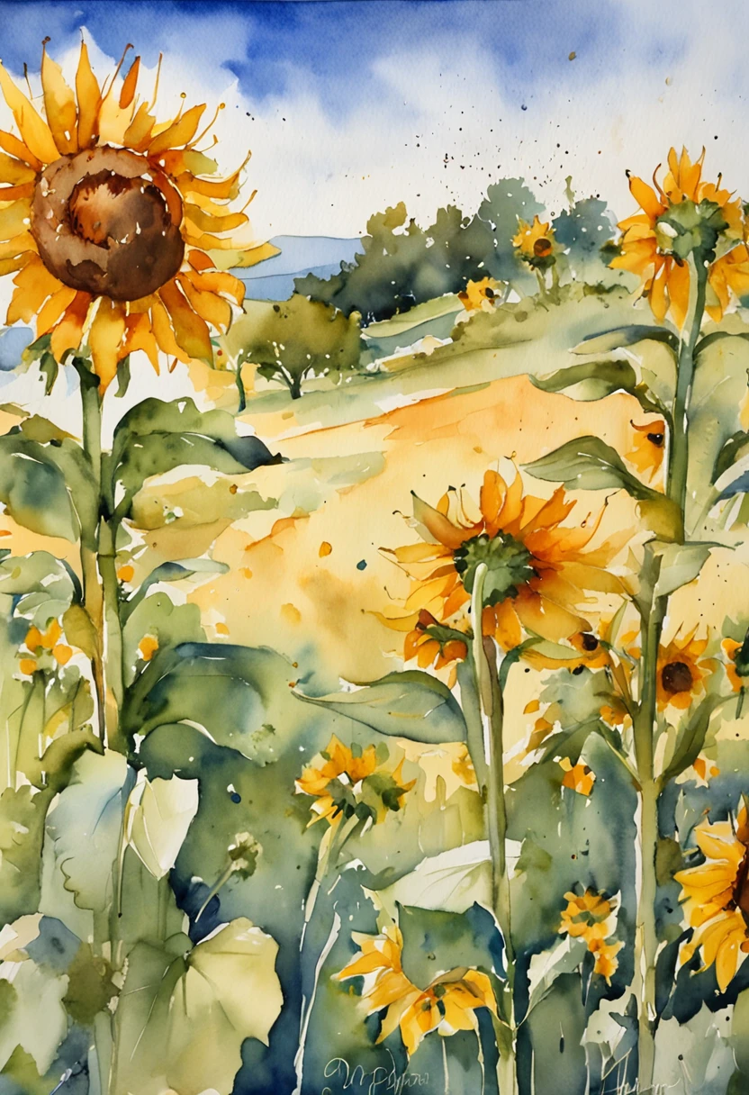 Saint Mary, mother of Jesus Christ, in the background, a clear and clear blue sky;,a field of sunflowers、Unreal Enginee 5, cinemactic, Low angle photo, motion blur, profundidade de campos, Perfect color classification. ultra-detalhada, Beautiful, insanamente detalhado, detalhes intrincados, Fotografia Editorial, Fotografado com uma lente de 50mm, profundidade de campos, Tilt Blur, Velocidade do obturador 1/1000, F/22. Mapas de luz, super brilhante