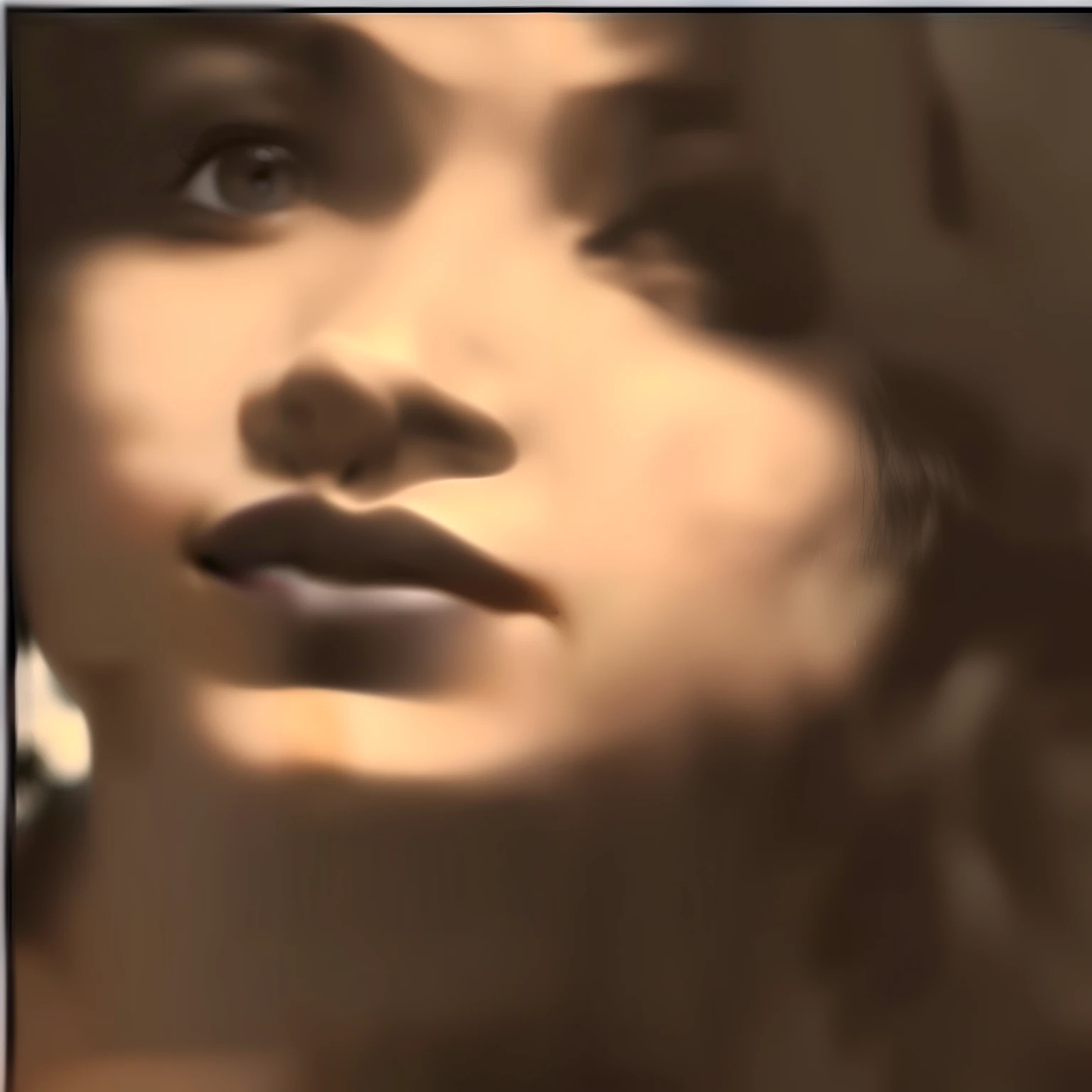 arafed woman with long hair and a black lip, sepia, desaturated!!, profile pic, inspired by Riza Abbasi, realistic shaded perfect face, ealistic shaded perfect face, portrait!!!!!!, desaturated!, portait photo profile picture, sepia toned, lips slightly parted, detailed face background detail, mid 2 0's female