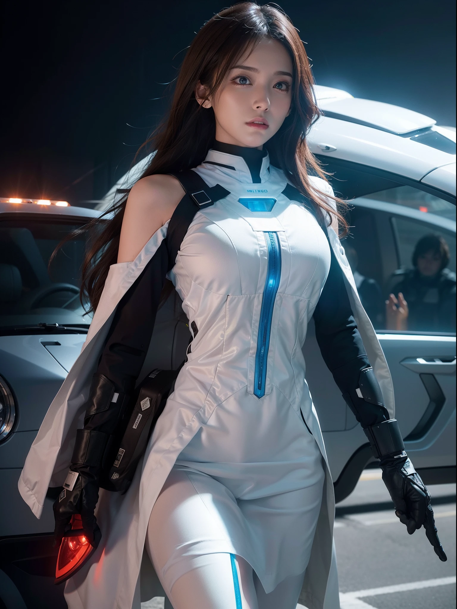 A Cinematic data mesh and futuristic car in white background capturing by Arri Alexa directed by James Cameron, serenity calm hopeful ultra realistic, film grain, rule of third, cinematic colour grading, shot on , well lit, futuristic white background, 24k, Octane rendering, fictional ,Motivated Lighting, hope, cyber security, well lit, bright background, shield, very minimal shapes, large shape, good shape, digital circuits, hologram projected shield, ultra realistic, metal
