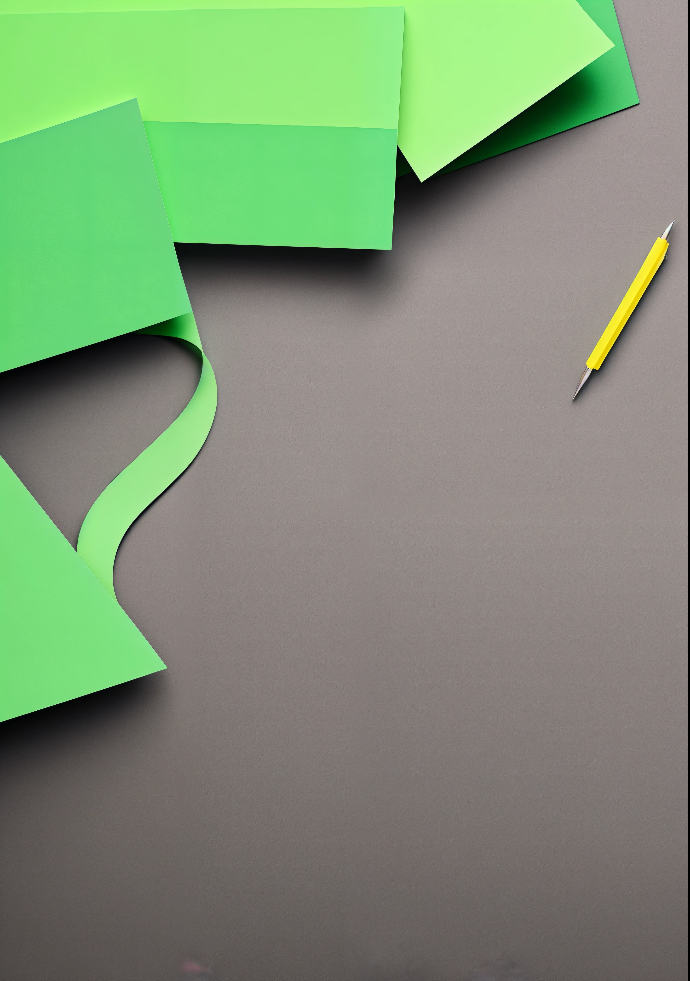 A simple minimalist notepad page template, full page, lime vibrant green, minimal, modern, cutting edge, super clear, vibrant gradient colour , cinematic, material.