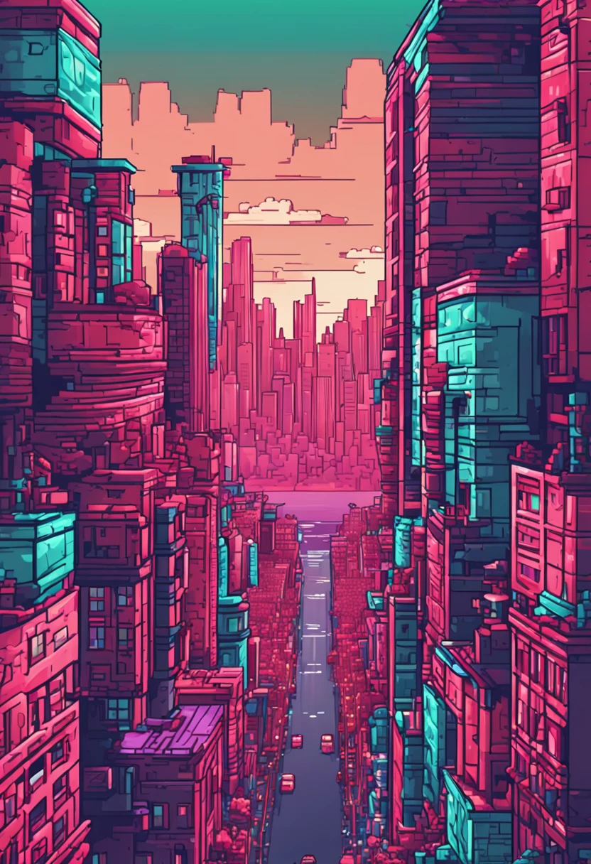 Pixel Art City