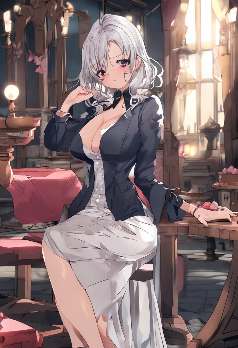 Anime beauty,Full breasts,Few clothes