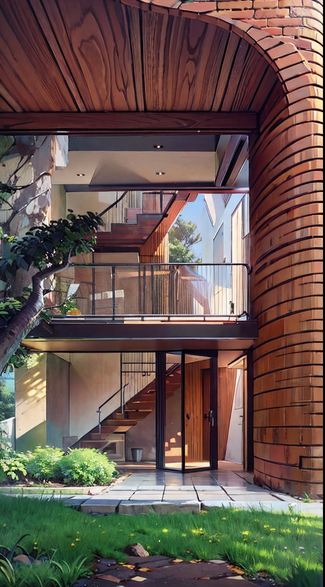 Step into an architectural wonder that challenges conventions with bold symbolism. The entrance to the house resembles the delicate form of a vulva , embracing the organic curves of femininity. The exterior walls undulate, mimicking the intimate contours with a sense of openness and warmth. This design choice transcends traditional boundaries, evoking a sense of both intrigue and empowerment. As you cross the threshold, the house envelops you in a space that exudes comfort and intimacy. Natural light cascades through windows, emphasizing the harmony between the architectural design and the natural world. This dwelling is a tribute to the beauty of femininity and an artistic celebration of the human form.