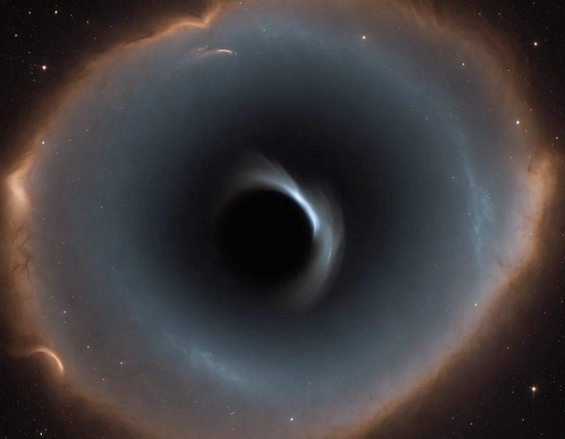 epic, astronomical absolution, blackhole cluster, gorgeous light filtering from behind, cinematic, anamorphic lens, hyperreal, mesmerizing, interstellar black hole