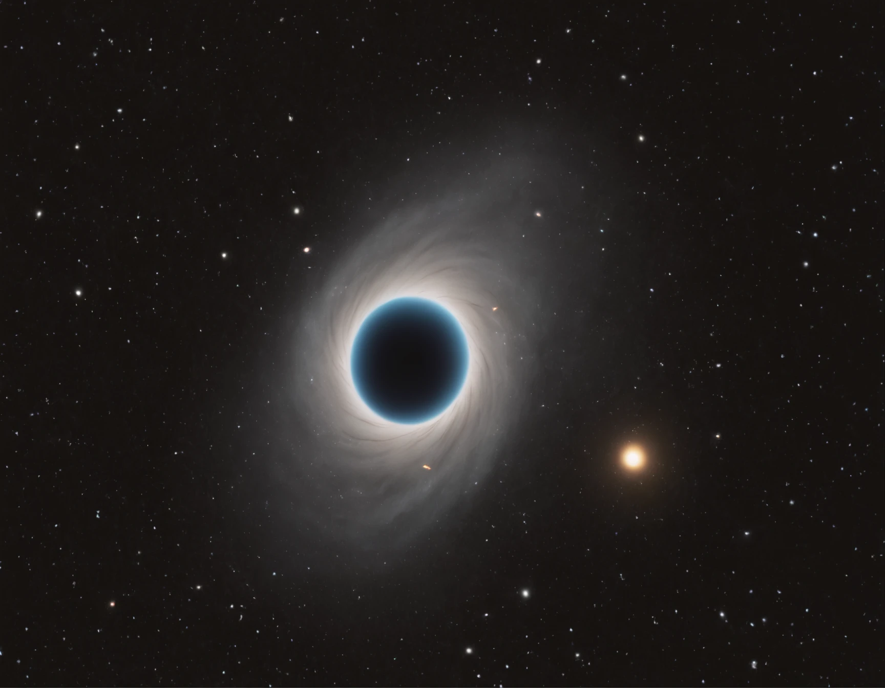 epic, astronomical absolution, blackhole cluster, gorgeous light filtering from behind, cinematic, anamorphic lens, hyperreal, mesmerizing, interstellar black hole