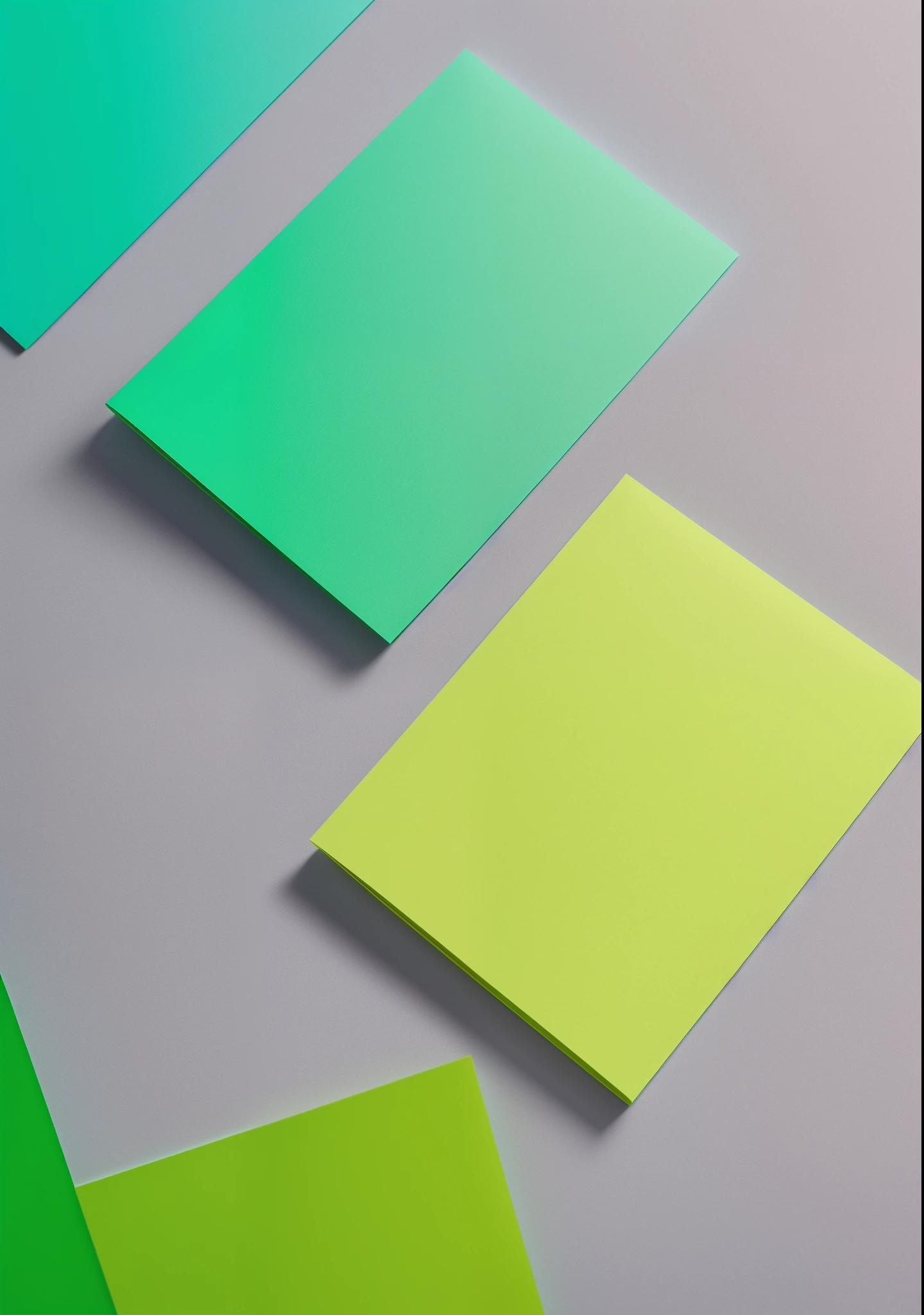 A simple  minimalist notepad page  template, full page, lime vibrant green, minimal, modern, cutting edge, super clear, vibrant gradient colour , cinematic, material.