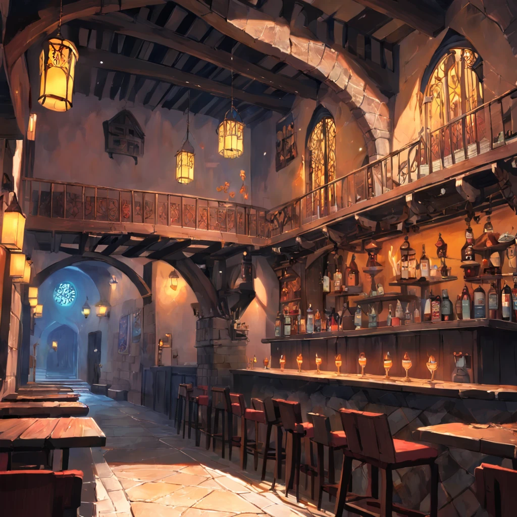 entrada de uma taberna medieval