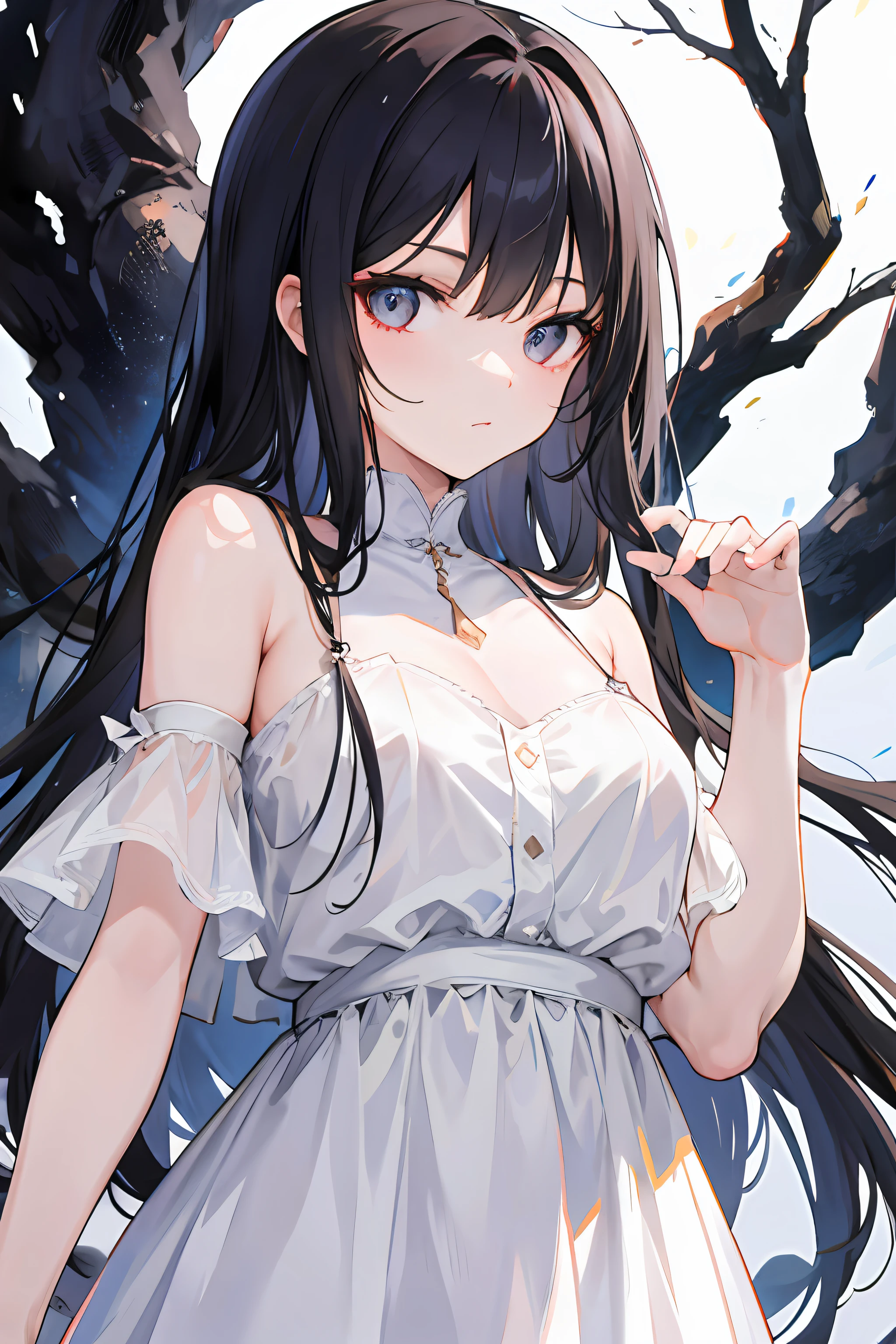 (SFW), (Masterpiece), best quality, HDR,UHD,8K, expressive eyes, perfect face, 1girl, solo, cute, sexy, perfect body, (realistic body proportion), big breasts, black hair, long hair, straight hair, dark blue eyes, (reaching out to viewer, incoming hug:1.6), (POV), (kiss:1.3), (blush:1.5), (white shirt:1.5), no pants, simple background