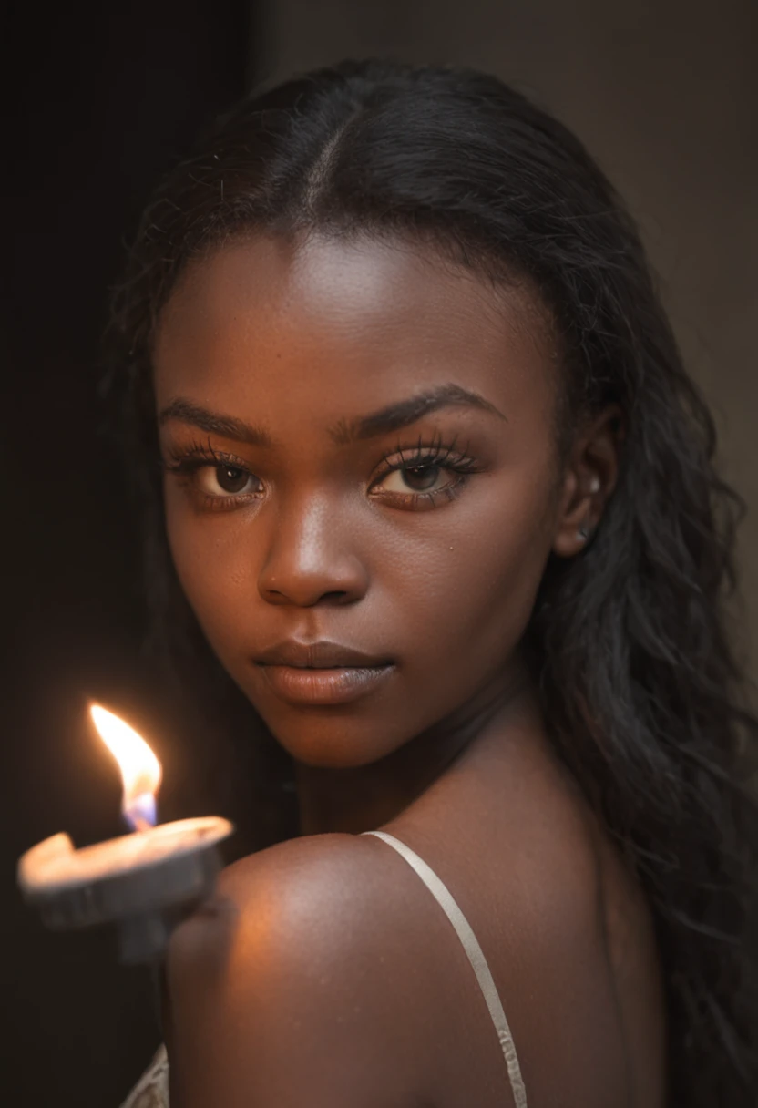 African、drooing eyes、20yr old、blacks、Little fat girl、Grumpy face