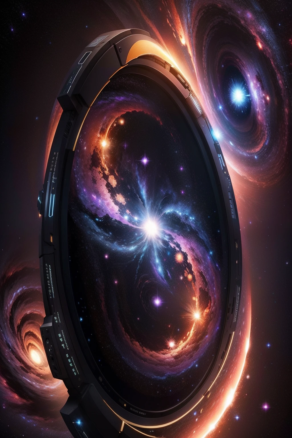 infinite room，Galaxies explode，Ultra-high resolution of 8K