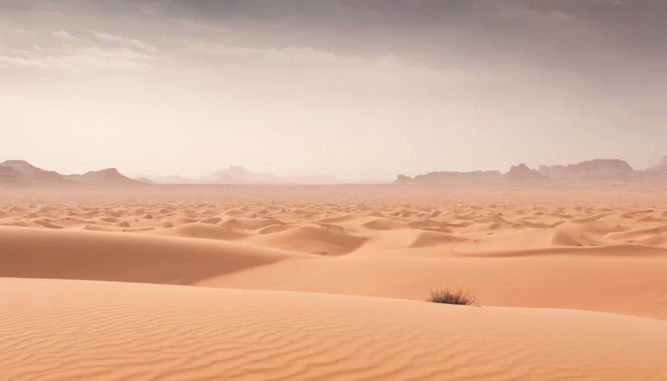 concept-art ((Vast desert)),oasis in the desert.Desert cactus ,sprawling,Empty,(Sand),(NOhumans),desolated,blurryforeground,depth of fields,k hd,Detailed details,Best picture quality,Light and shadow effects,Movie special effects, Digital artwork, illustrated, painting of a, Matte painting, Highly detailed,A mirage in the distance