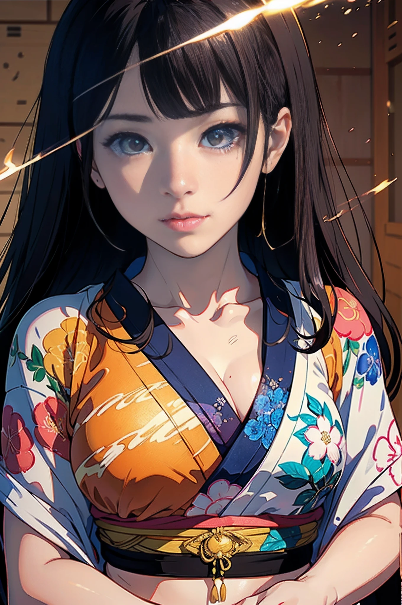 (((master piece))),(hyper quality::1.5), Hyper Detailed,Perfect drawing,。.。.。.3D,8K Illustration、clearface、Hi-Res、japanes、1 persons、adult lady、((Hollow eyes:1.5))、Beautiful skins、Lustrous hair、(((beautiful kimonos)))、((Luxury underwear))、(((Beautiful underwear)))、Japan background、nice background、((beatiful backgrounds))、(((Detailed drawing)))、Perfect Beautiful Girl、((Perfect Photo))、((emotional))、((Luxury))、spot light