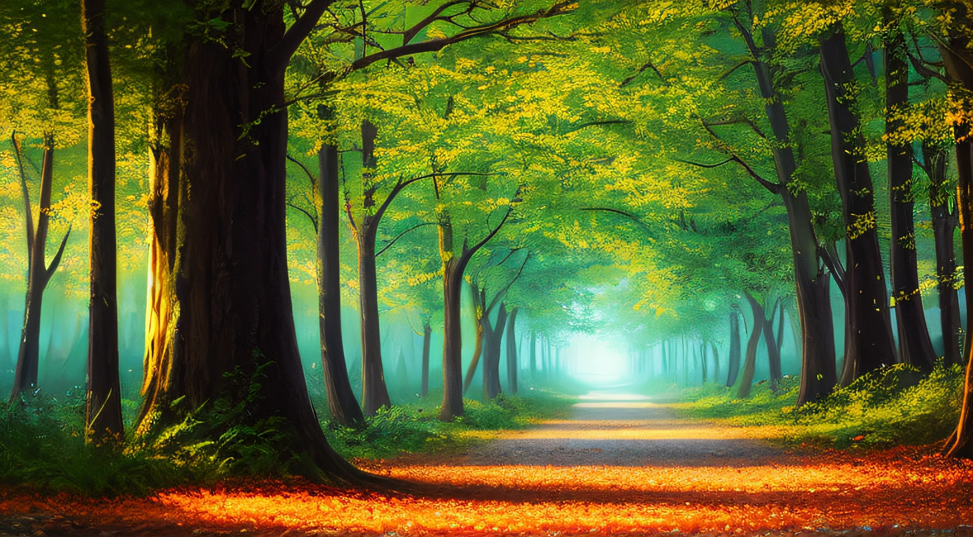 masterpiece, best quality, high quality,extremely detailed CG unity 8k wallpaper, An enchanting and dreamy scene of a fantasy forest, with towering trees, glowing mushrooms, and hidden fairy glens, creating a sense of mystique and enchantment, artstation, digital illustration, intricate, trending, pastel colors, oil paiting, award winning photography, Bokeh, Depth of Field, HDR, bloom, Chromatic Aberration ,Photorealistic,extremely detailed, trending on artstation, trending on CGsociety, Intricate, High Detail, dramatic, art by midjourney