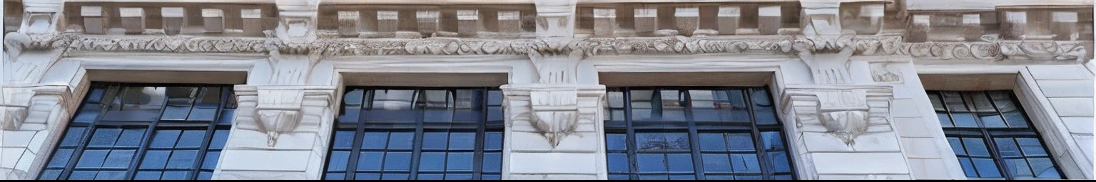 Hay muchas ventanas en este edificio con un reloj en la parte superior, Architectural detail, Symmetrical detail, Detalles ornamentados, symmetrical details, Detalles ornamentados, Architectural detail, Arquitectura detallada, Hermosos detalles esculpidos, ornamentation, Alto detalle, detalle aleatorio, Muy adornado, Detailed classical architecture, Highly detailed stonework, ALTO NIVEL DE DETALLE, Architecture carved for a titan