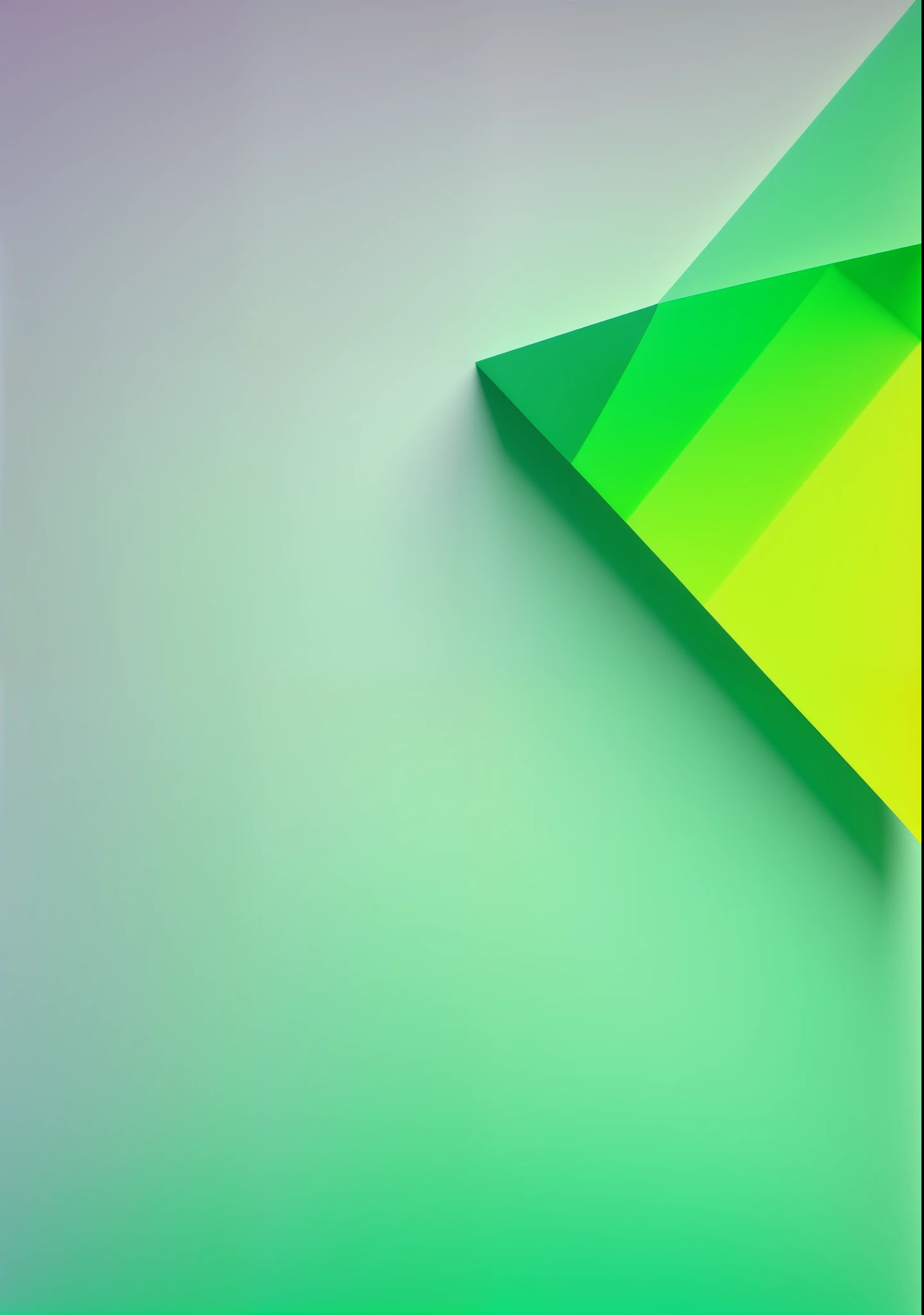 A white gradient background ,   some acute triangle shape over background ,lime vibrant green, minimal, modern, cutting edge, super clear, vibrant gradient colour , cinematic, material.