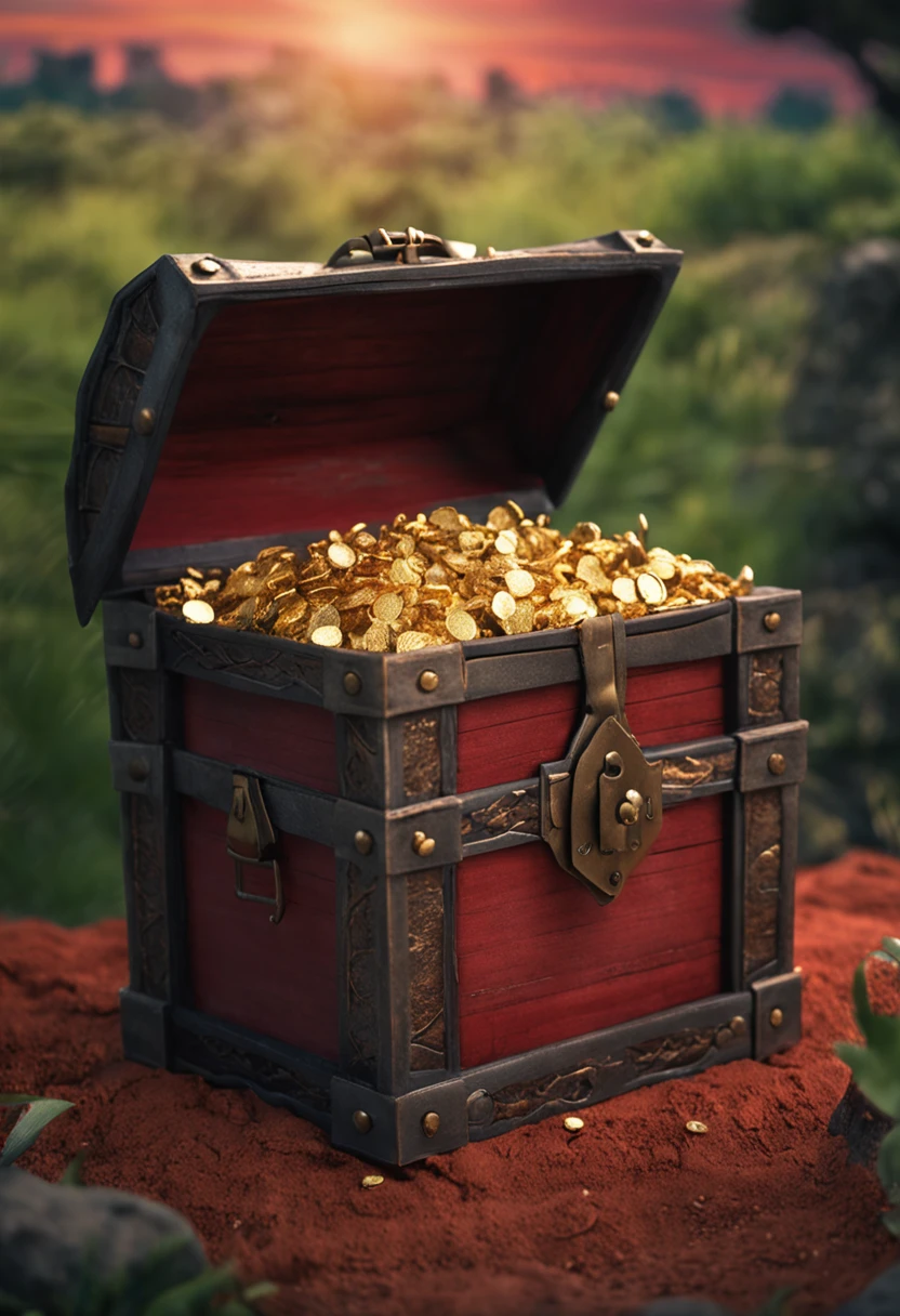 Empty treasure chest