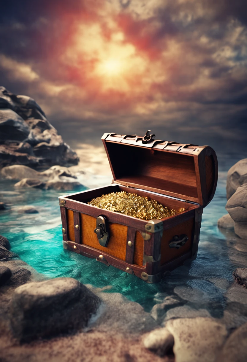 Empty treasure chest
