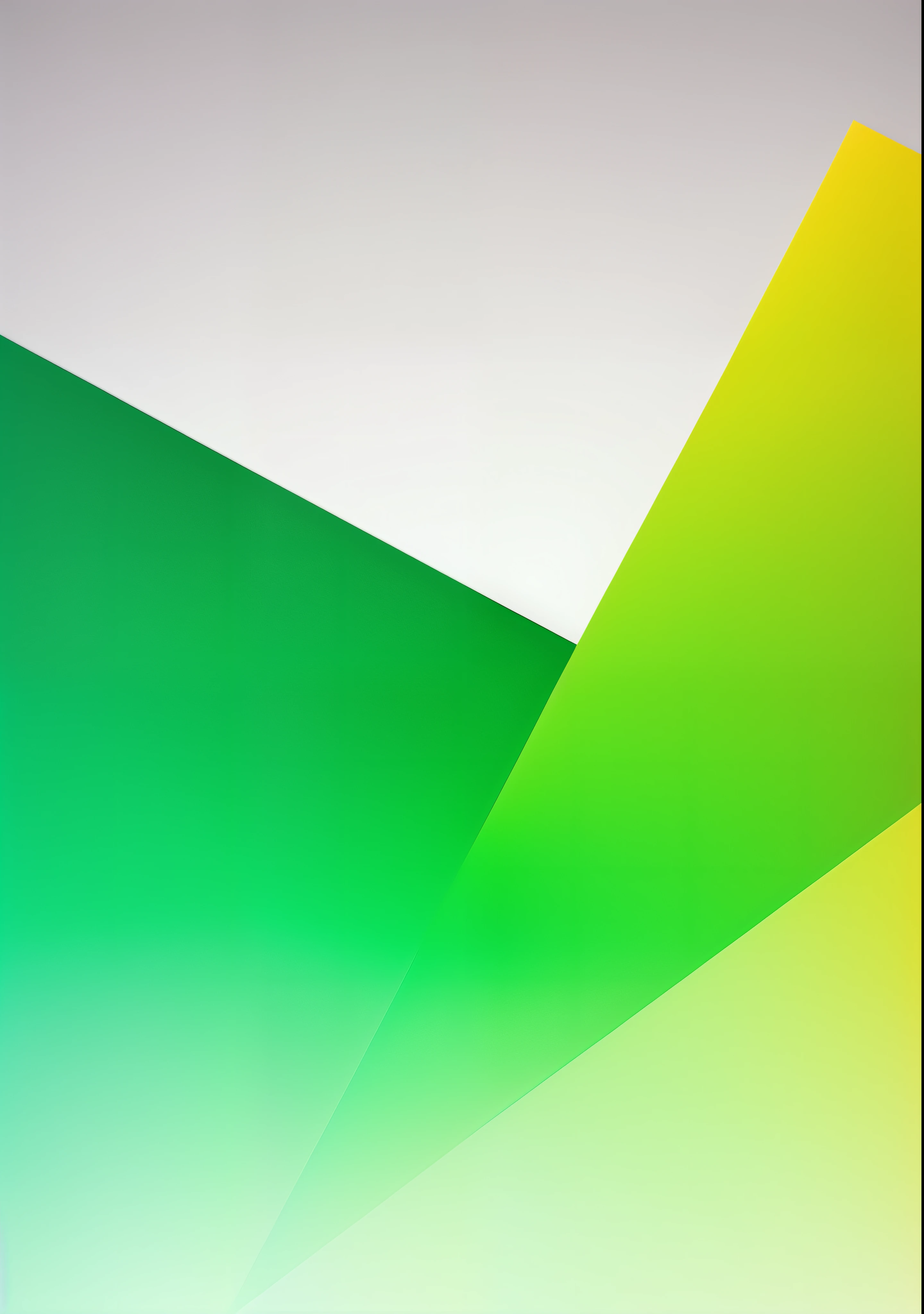 A white gradient background ,   some acute triangle shape over background ,lime vibrant green, minimal, modern, cutting edge, super clear, vibrant gradient colour , cinematic, material.