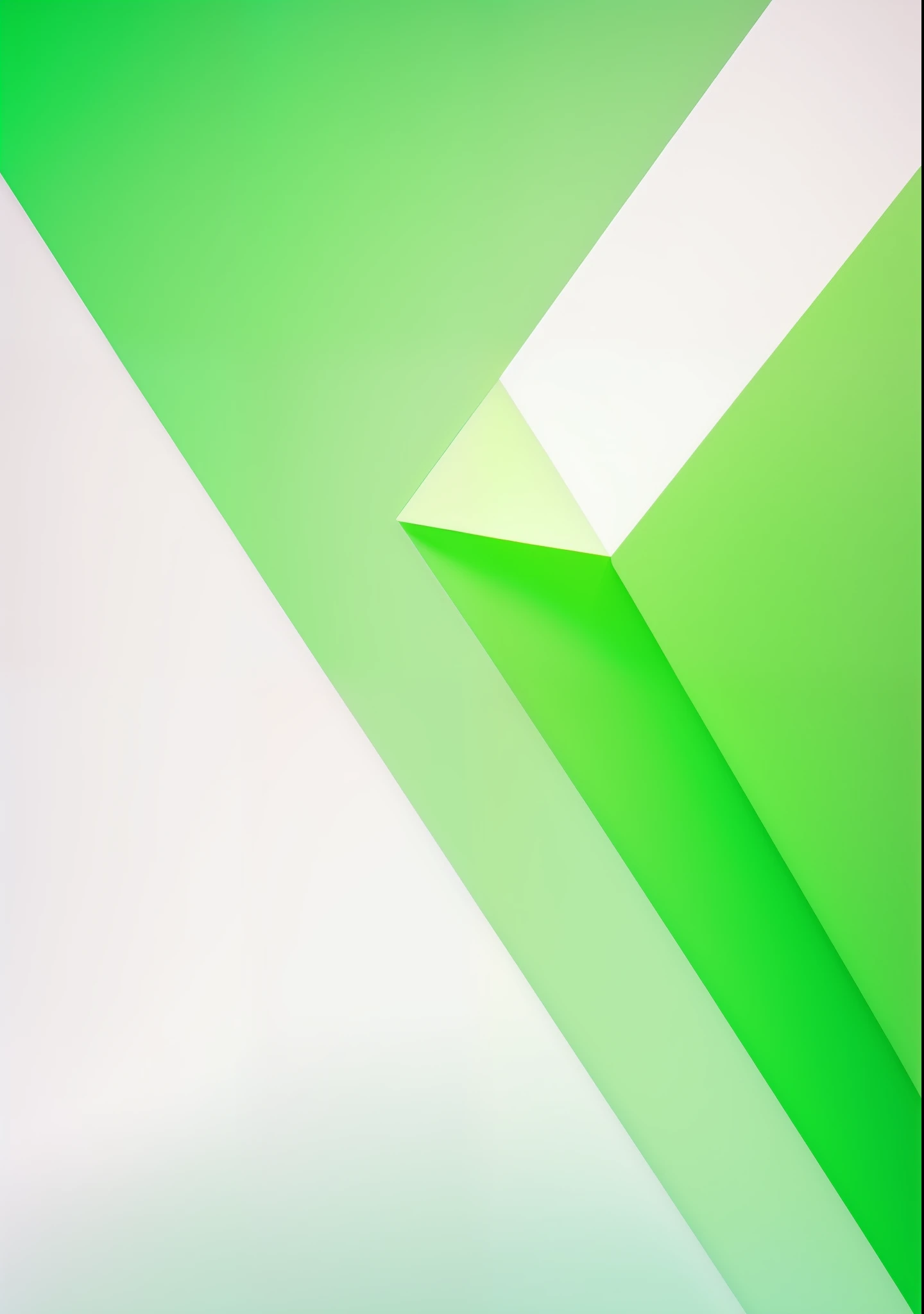 A white gradient background , some acute triangle shape over background ,lime vibrant green, minimal, modern, cutting edge, super clear, vibrant gradient colour , cinematic, material.