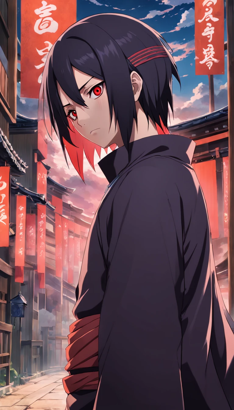 itachi anime character, susanno behind