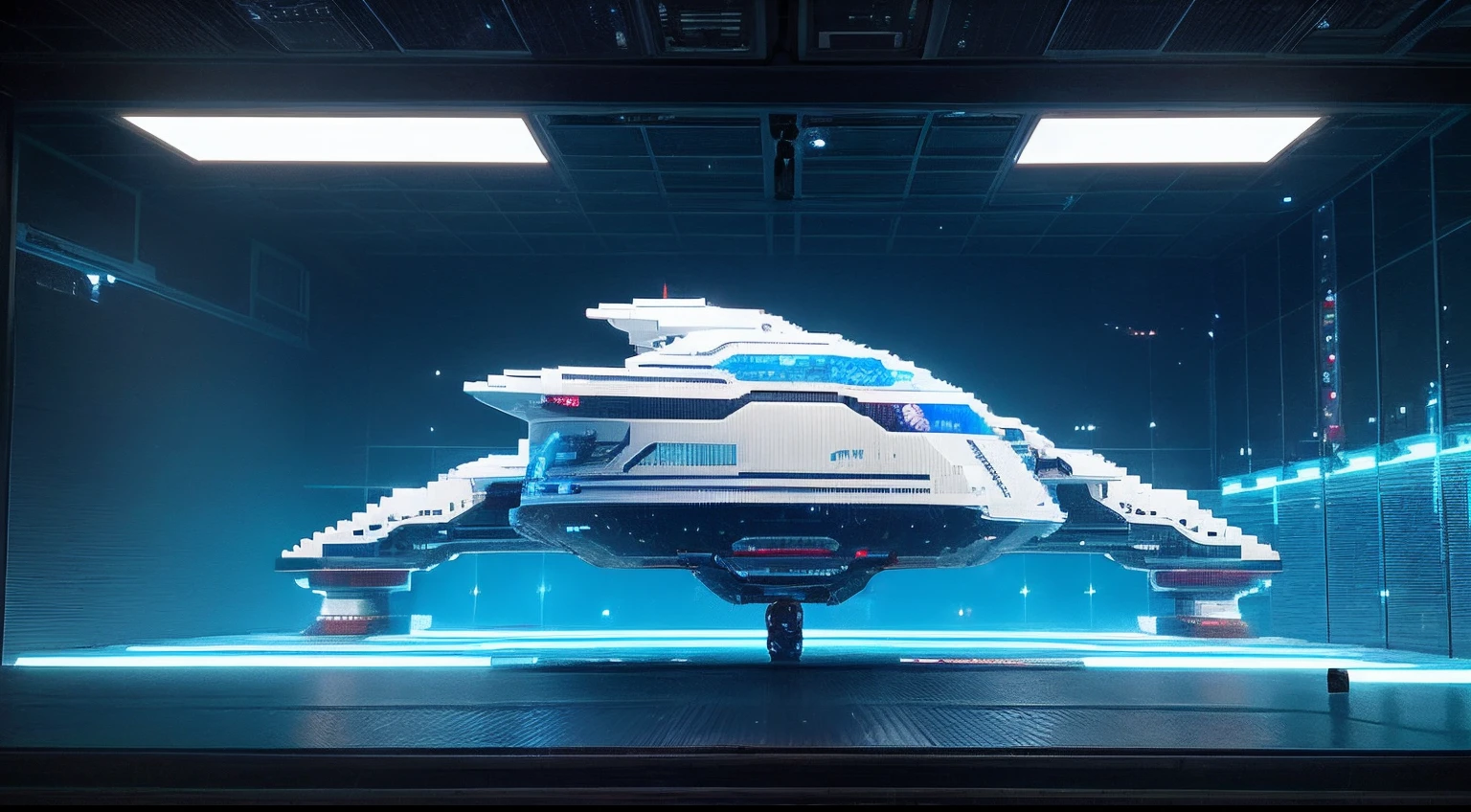 pixel game,scenography,Future sci-fi spaceship, Pixel art #pixelart
