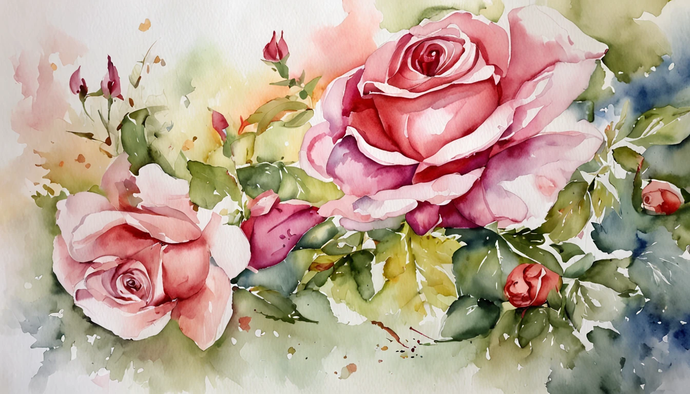 Best quality, Masterpiece, 超高分辨率, (photograph realistic:1.4), surrealism, Dream-like,florals,Rose flower