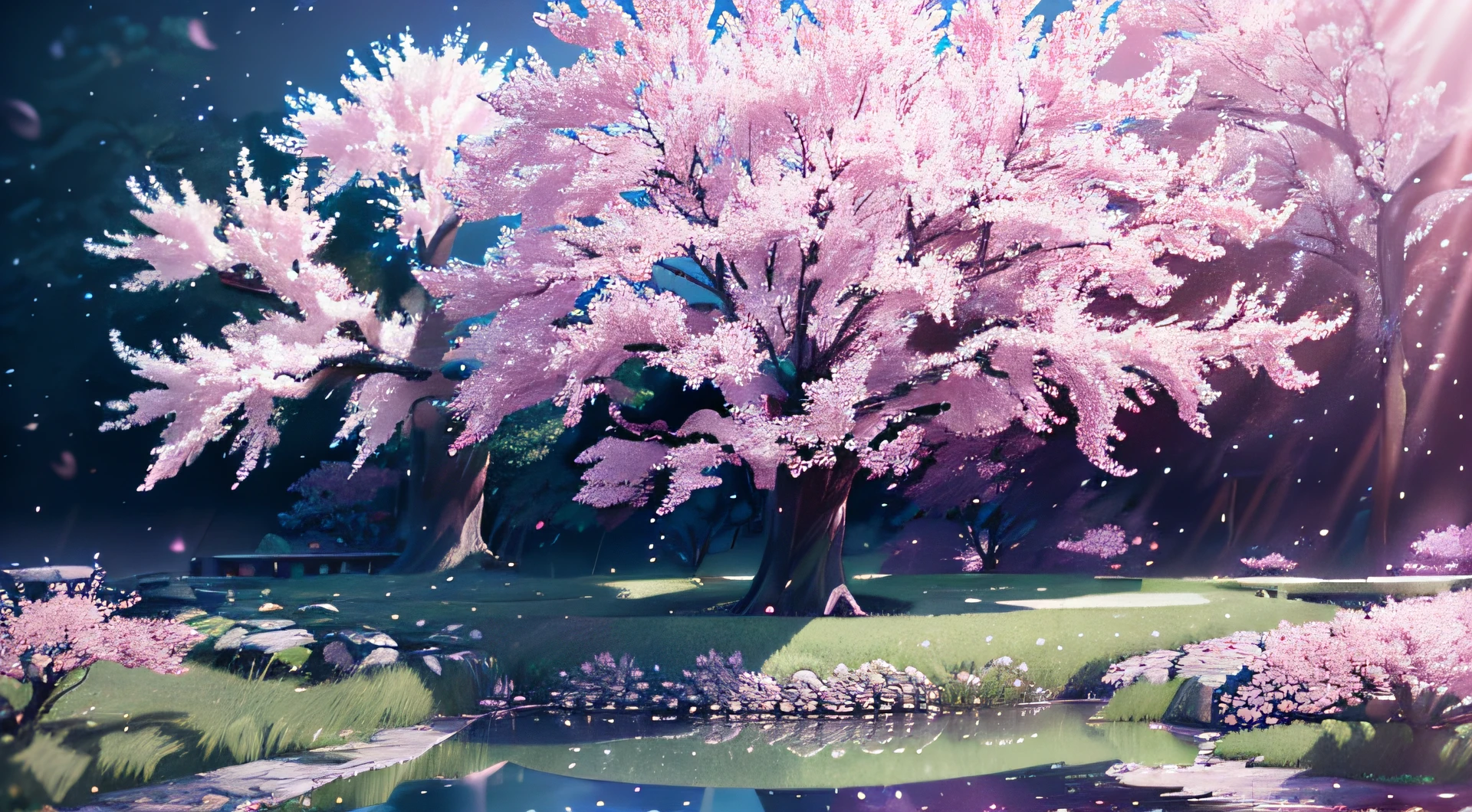 masterpiece, (photorealistic:1.4), best quality, beautiful lighting, realistic,  (extremely detailed CG unity 8k wallpaper), (full body:1.1), intricate, high detail, sharp focus, dramatic, RAW photo, 8k uhd, film grain, caustics, subsurface scattering, reflections,  sakura tree, sakura trees, falling leaves, pink leaves, 
trending on ArtStation, trending on CGSociety, Intricate, High Detail, Sharp focus, dramatic,  best quality, highres,