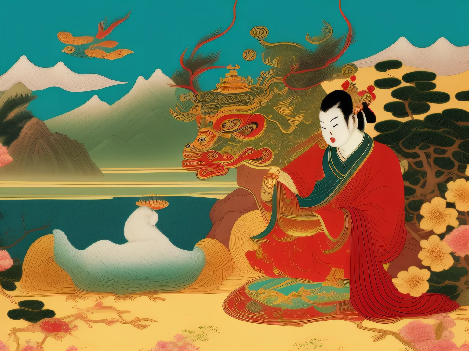 Chinese mythology and stories,Inspired by the classics of the mountains and the sea,A monkey has four ears