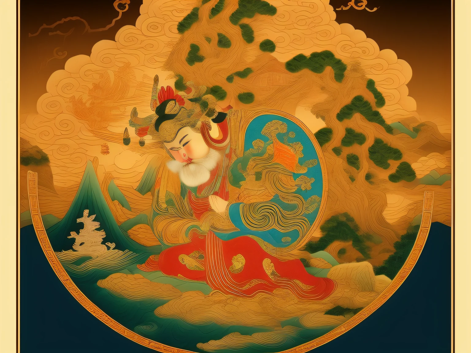 Chinese mythology and stories,Inspired by the classics of the mountains and the sea,A monkey has four ears