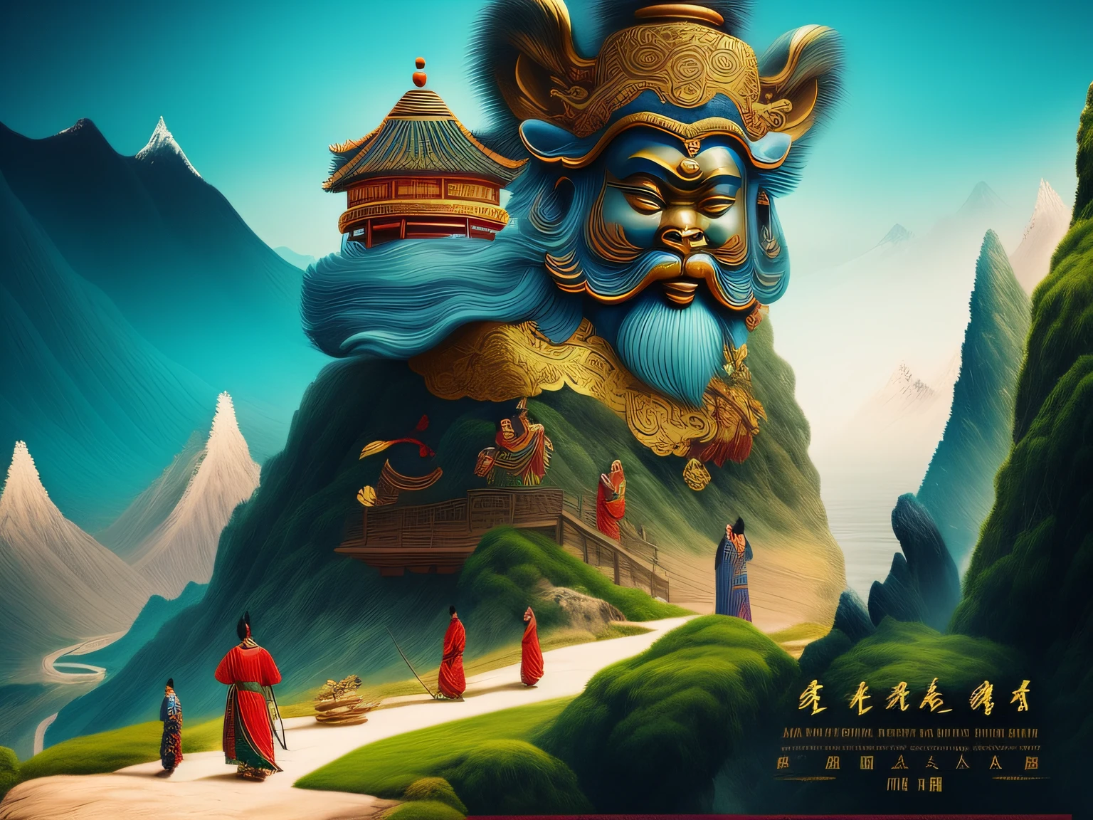Chinese mythology and stories,Inspired by the classics of the mountains and the sea,A monkey has four ears