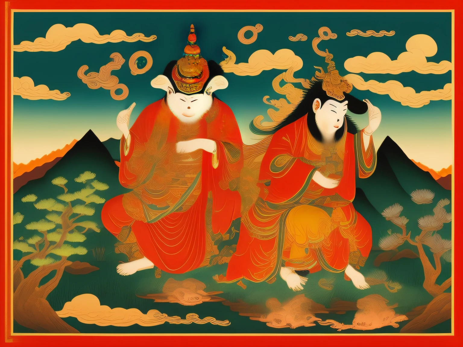 Chinese mythology and stories,Inspired by the classics of the mountains and the sea,A monkey has four ears