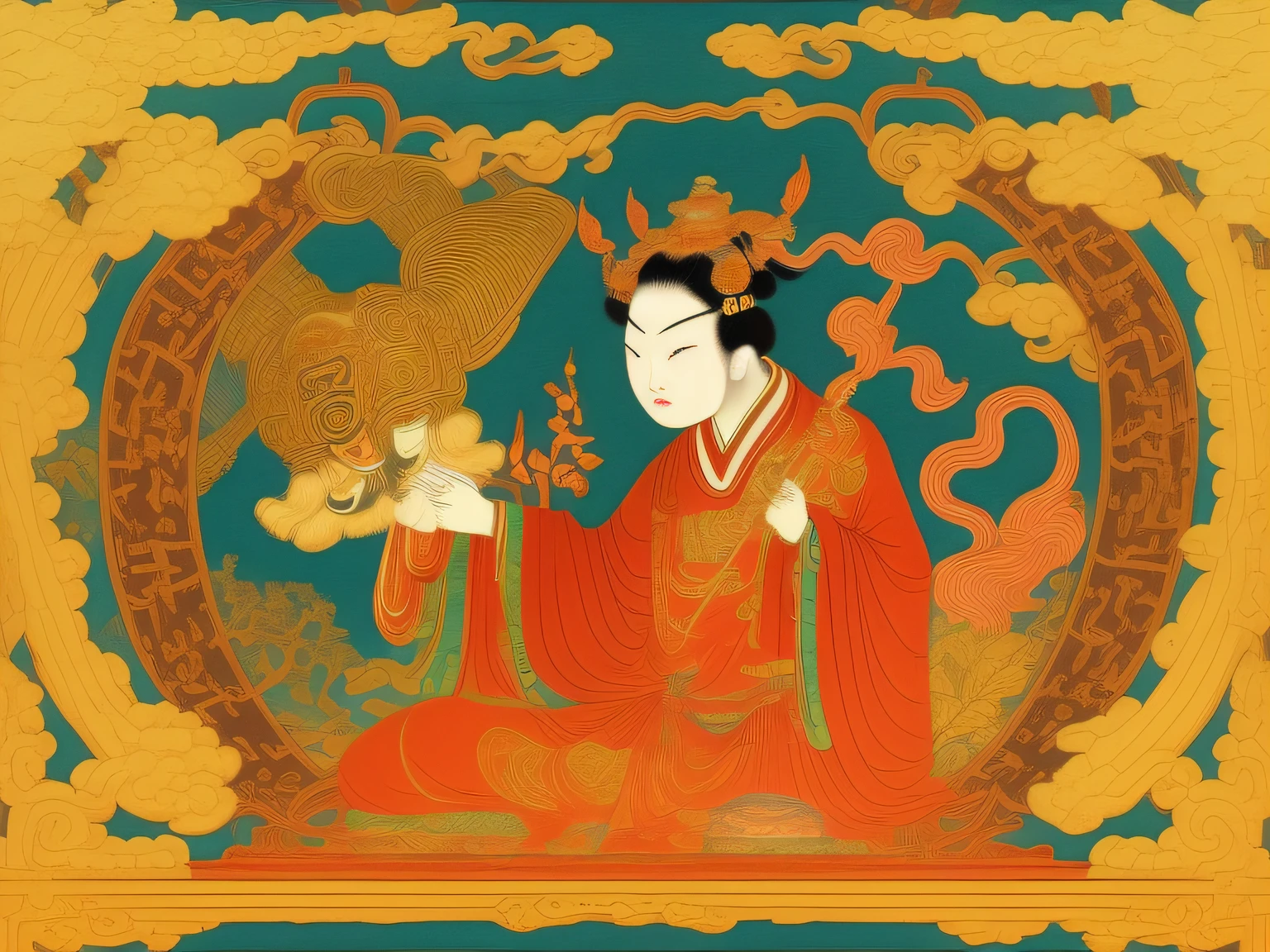 Chinese mythology and stories,Inspired by the classics of the mountains and the sea,A monkey has four ears