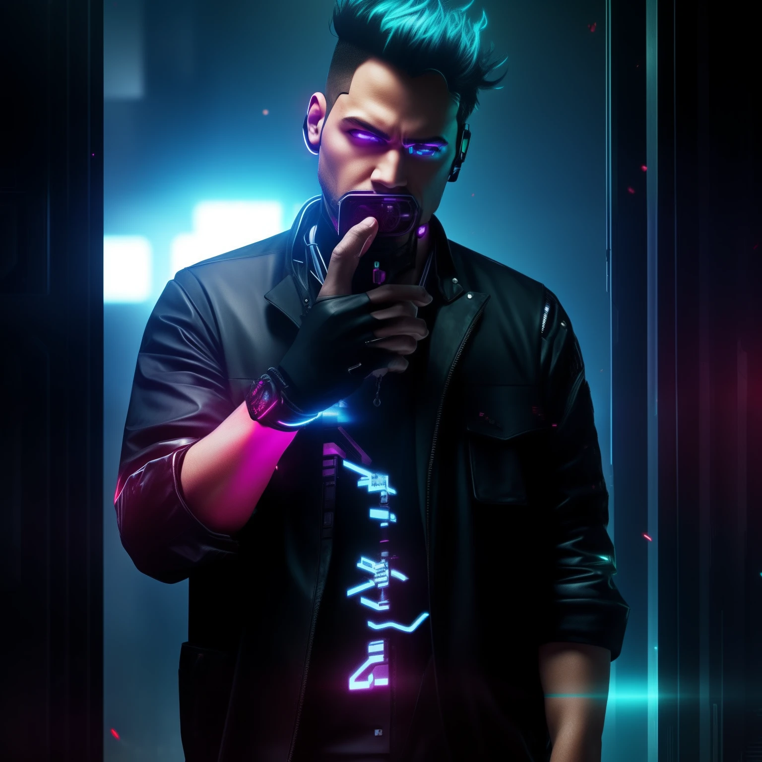 Change background cyberpunk