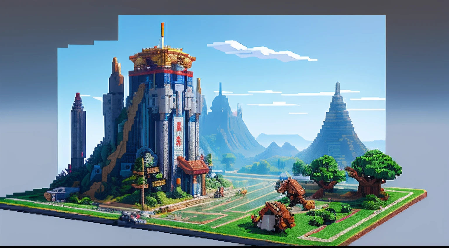 pixel game，scenography，Mecha Xiaobao， Pixel art #pixelart
