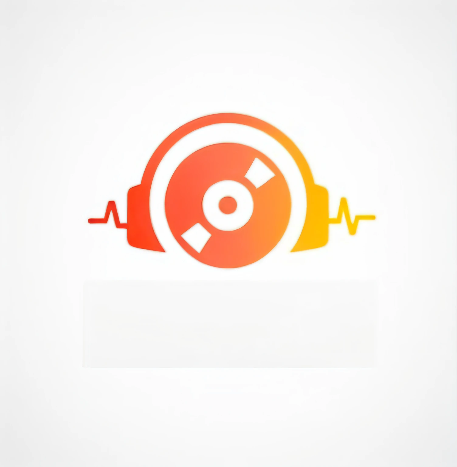 a closeup of a headset with a heartbeat in it, phonk music background, em plano de fundo simples, Minimalist logo without text, logotipo em estilo abstrato, logotipo abstrato, music theme, DJ, Carregado, audio equipments, estilo de logotipo vetorizado, avatar para o site, design em um fundo branco, isolado no fundo branco, music album cover, music album art, arte oficial