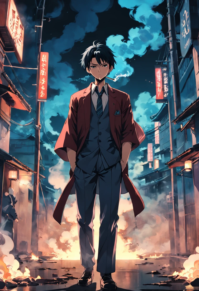 boy , smoking , yakuza