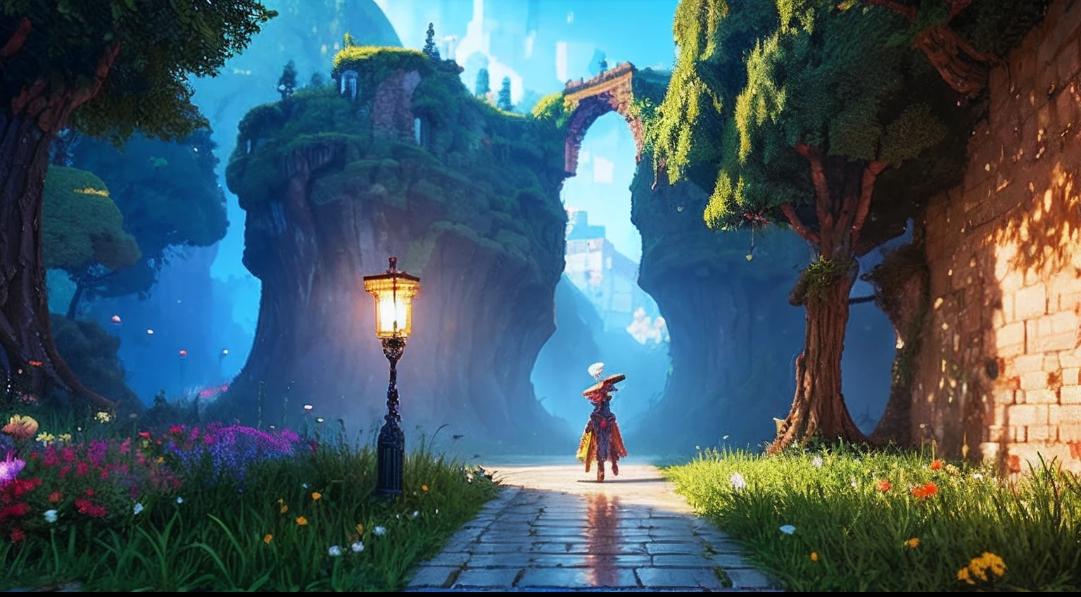 pixel game,scenography,fantastical scenes, Pixel art #pixelart