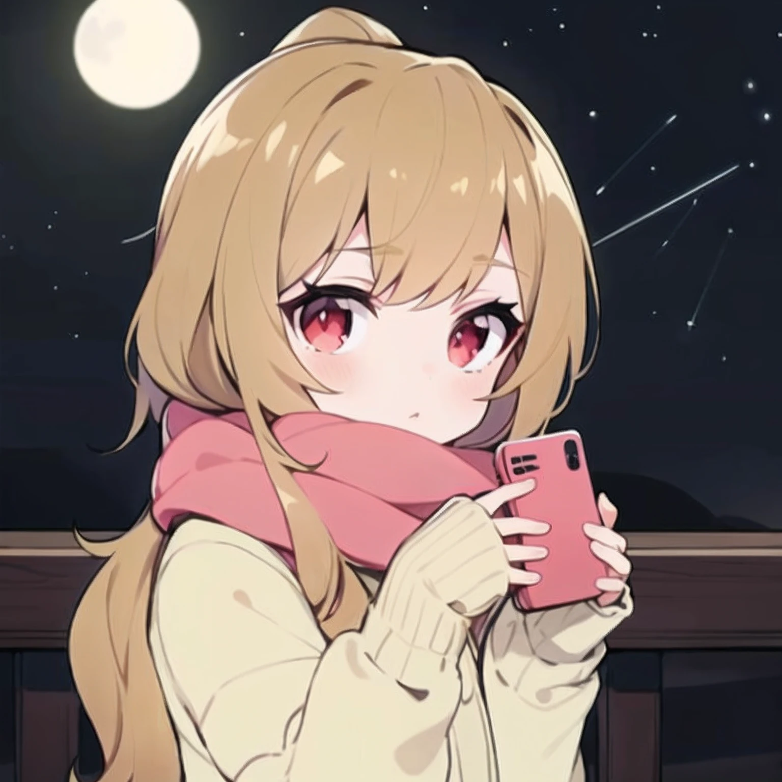 Anime girl with long blonde hair holding a cell phone in her hand, uma garota de anime, menina anime bonito, visual anime de uma menina bonito, anime vibes, arte anime de alta qualidade, menina anime bonita, menina anime, menina lofi, estilo anime bonito, (menina anime), anime melhor garota, menina anime jovem, Anime Wallaper, amante de anime, anime bonito