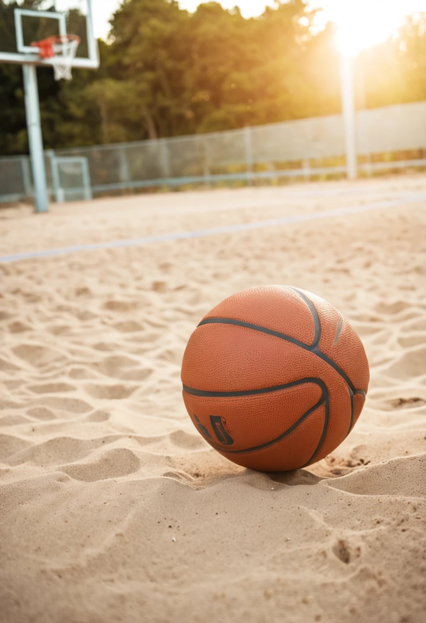 Basketball court on Sunset Beach