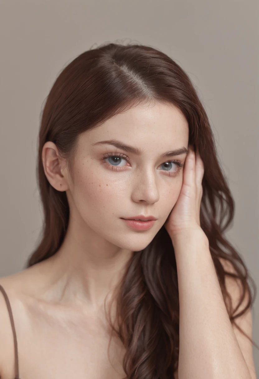 of a real,Facial features are carefully depicted,Realistic skin texture,Uncle Beard,He had a scar on his face,closeup cleavage,head portrait,Pout,Blue eyes,Short-cut hair of maroon color,depth of fields,dynamic blur,high light,Real light,Ray traching,oc rendered,Hyper-realistic,best qualtiy,8K,Works of masters,super-fine,Detailed pubic hair,Correct anatomy,sharp focus on eyes,Bokeh,Facial features are carefully depicted