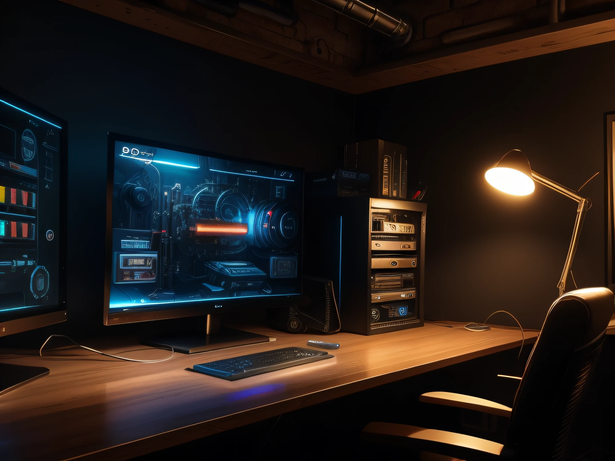 PC Gamer, Computer Gamer, Light Gamer, Computer Top, Steampunk