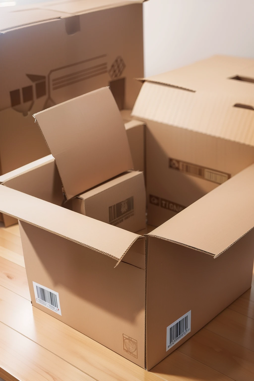 Make a cardboard box with this logo