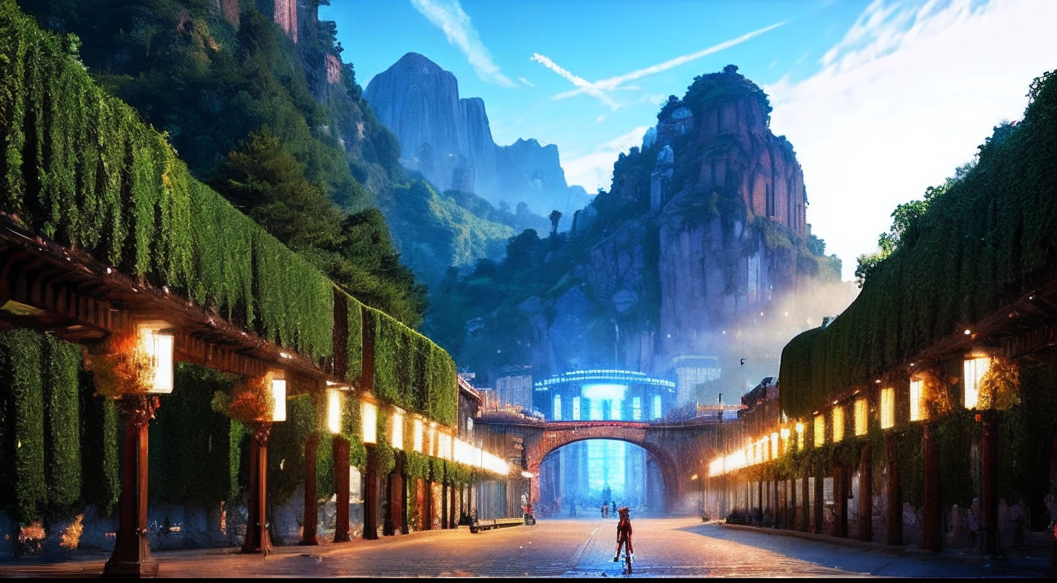 pixel game,scenography,fantastical scenes,sky cities, Pixel art #pixelart