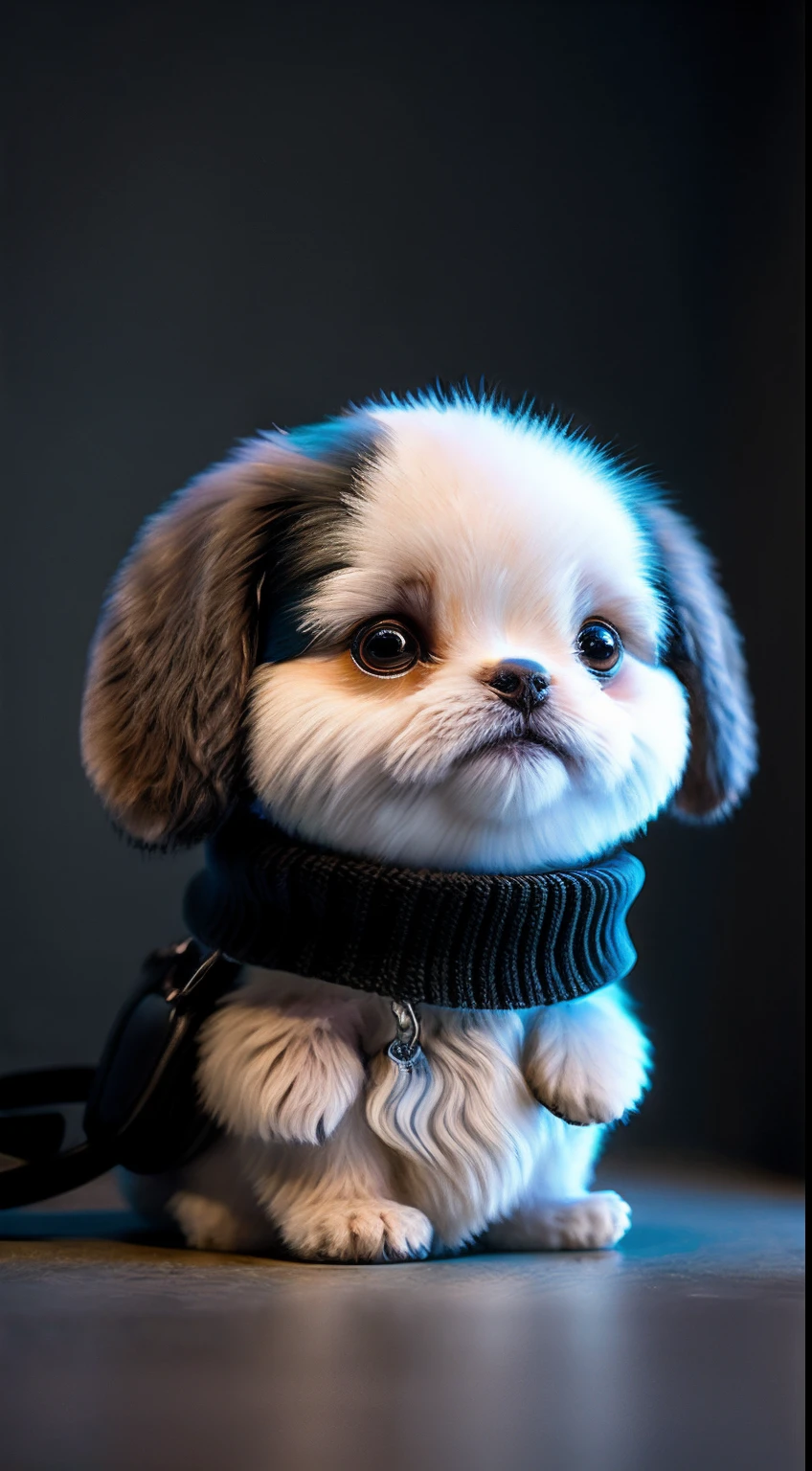 bblurry, doggy, flower, Naturally not_Humanity, Depth of field, TO8 contrast style, Dark_glam, wearing DRK_glam, Deep shadows, (Dark: 1.4), (8K, RAW photography, Best quality, Masterpiece: 1.2), Snickering,